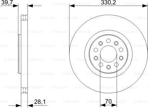 BOSCH 0 986 479 C82 - Brake Disc autospares.lv