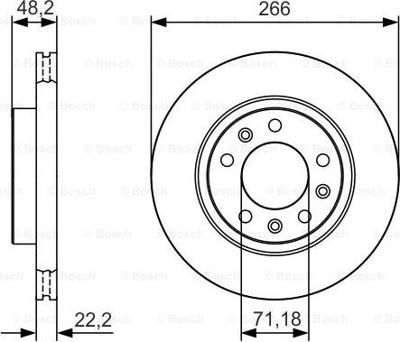 BOSCH 0 986 479 C34 - Brake Disc autospares.lv