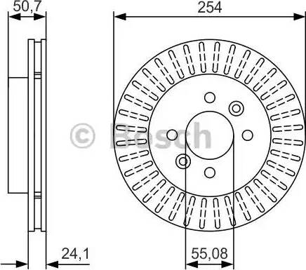 BOSCH 0 986 479 D03 - Brake Disc autospares.lv