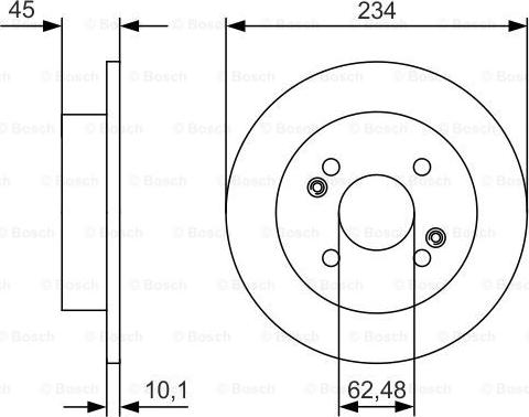 BOSCH 0 986 479 D02 - Brake Disc autospares.lv