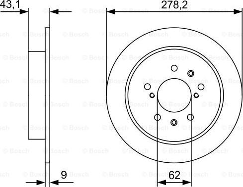 BOSCH 0 986 479 D34 - Brake Disc autospares.lv