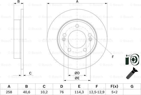 BOSCH 0 986 479 E68 - Brake Disc autospares.lv