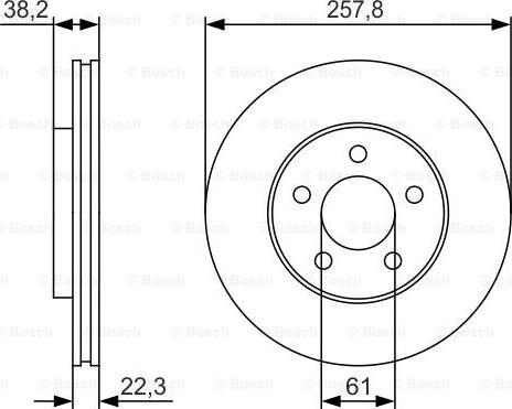 BOSCH 0 986 479 R56 - Brake Disc autospares.lv