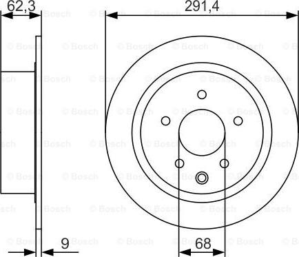 BOSCH 0 986 479 R14 - Brake Disc autospares.lv