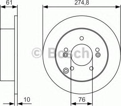 BOSCH 0 986 479 R10 - Brake Disc autospares.lv