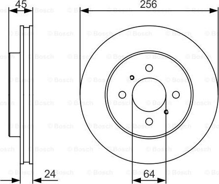 BOSCH 0 986 479 R18 - Brake Disc autospares.lv