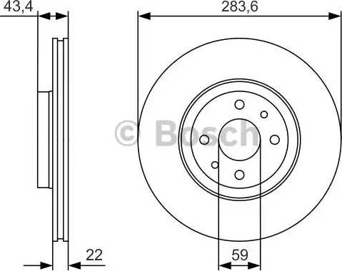 BOSCH 0 986 479 R17 - Brake Disc autospares.lv