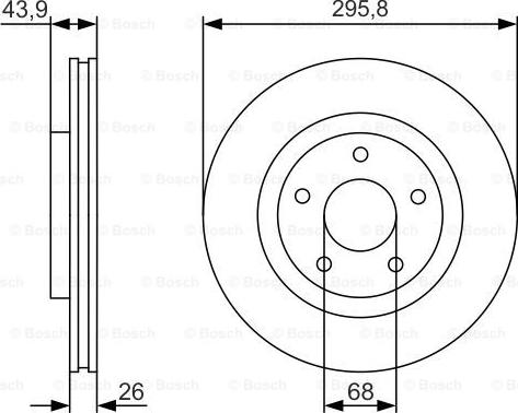 BOSCH 0 986 479 R89 - Brake Disc autospares.lv