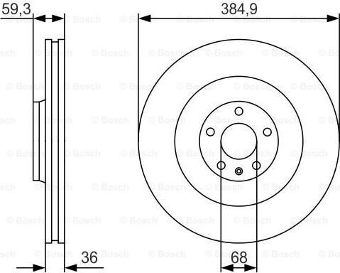 BOSCH 0 986 479 R30 - Brake Disc autospares.lv