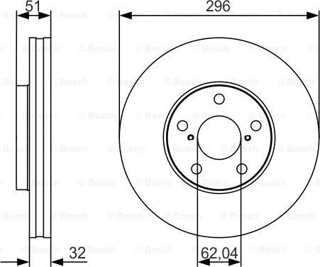 BOSCH 0 986 479 R20 - Brake Disc autospares.lv