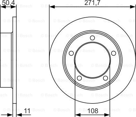 BOSCH 0 986 479 R73 - Brake Disc autospares.lv