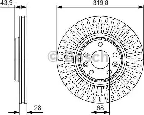 BOSCH 0 986 479 S94 - Brake Disc autospares.lv