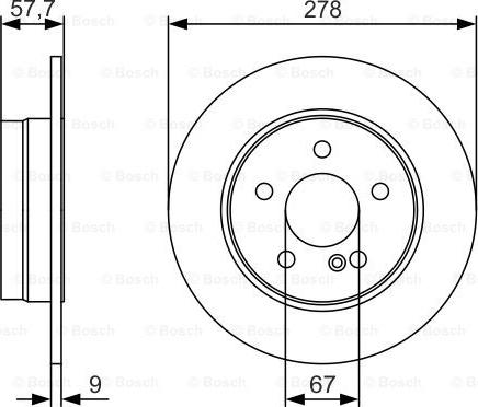 BOSCH 0 986 479 S96 - Brake Disc autospares.lv