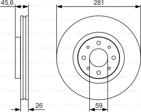 BOSCH 0 986 479 S97 - Brake Disc autospares.lv