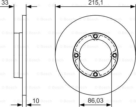 BOSCH 0 986 479 S69 - Brake Disc autospares.lv