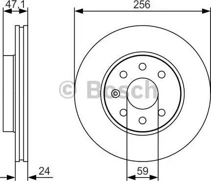 BOSCH 0 986 479 S65 - Brake Disc autospares.lv