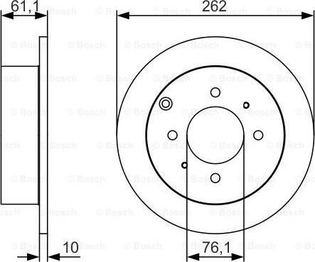 BOSCH 0 986 479 S68 - Brake Disc autospares.lv