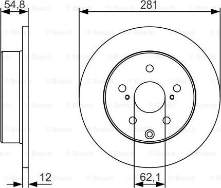 BOSCH 0 986 479 S67 - Brake Disc autospares.lv