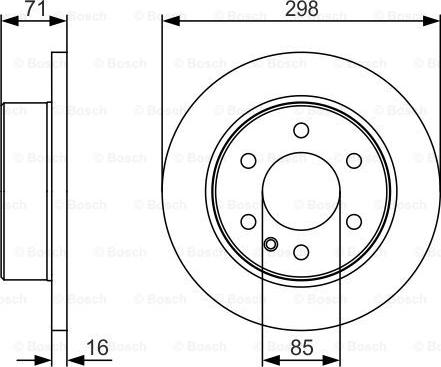 BOSCH 0 986 479 S05 - Brake Disc autospares.lv