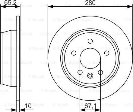 BOSCH 0 986 479 S02 - Brake Disc autospares.lv