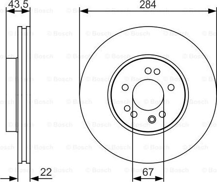 BOSCH 0 986 479 S15 - Brake Disc autospares.lv