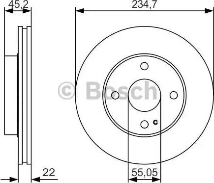 BOSCH 0 986 479 S11 - Brake Disc autospares.lv