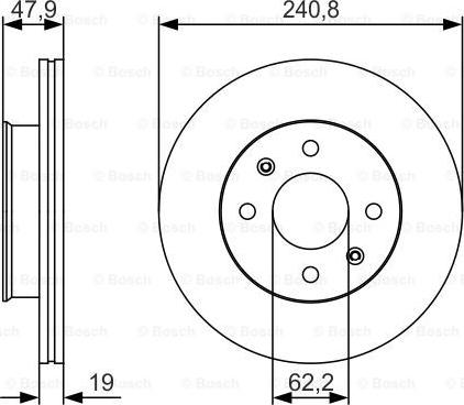 BOSCH 0 986 479 S18 - Brake Disc autospares.lv