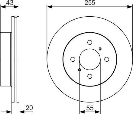 BOSCH 0 986 479 S13 - Brake Disc autospares.lv