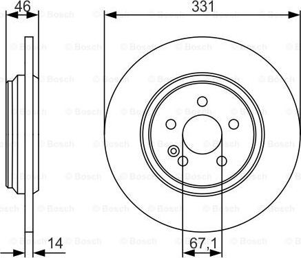 BOSCH 0 986 479 S12 - Brake Disc autospares.lv