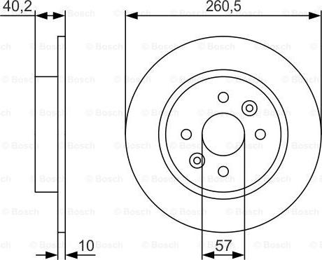 BOSCH 0 986 479 S85 - Brake Disc autospares.lv