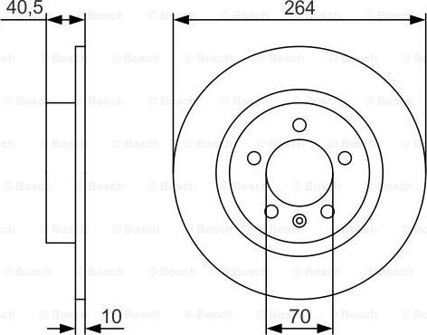 BOSCH 0 986 479 S88 - Brake Disc autospares.lv