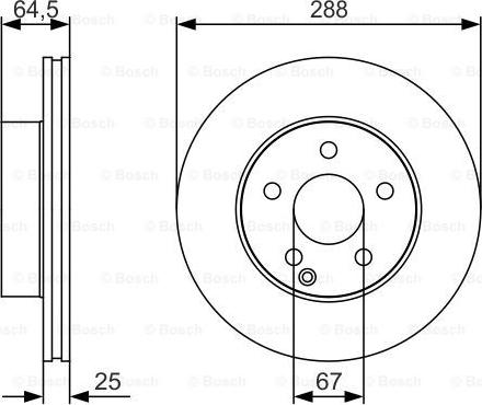 BOSCH 0 986 479 S83 - Brake Disc autospares.lv