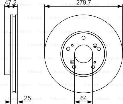 BOSCH 0 986 479 S82 - Brake Disc autospares.lv