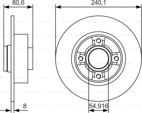 BOSCH 0 986 479 S37 - Brake Disc autospares.lv