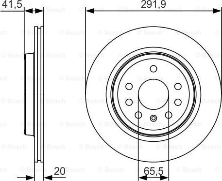 BOSCH 0 986 479 S27 - Brake Disc autospares.lv