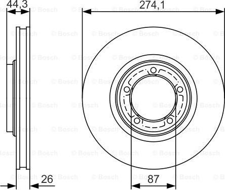 BOSCH 0 986 479 S79 - Brake Disc autospares.lv