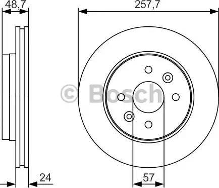 BOSCH 0 986 479 S77 - Brake Disc autospares.lv