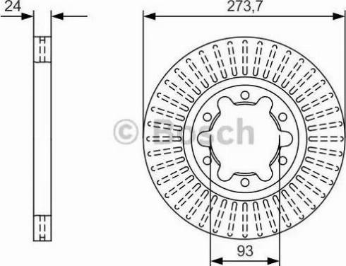 BOSCH 0 986 479 T95 - Brake Disc autospares.lv