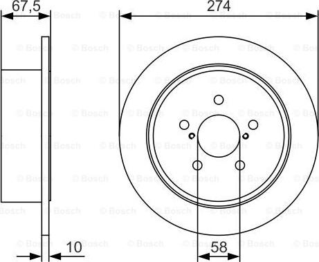 BOSCH 0 986 479 T51 - Brake Disc autospares.lv