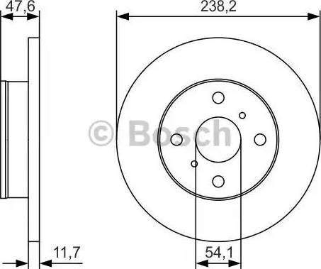 BOSCH 0 986 479 T68 - Brake Disc autospares.lv