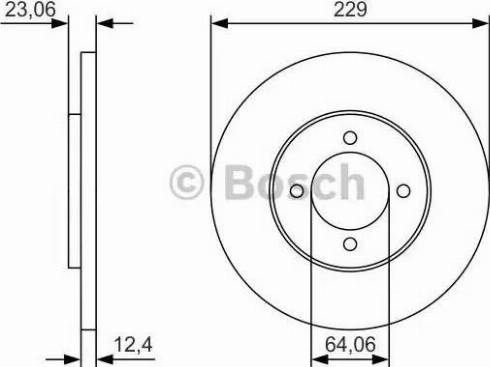 BOSCH 0 986 479 T67 - Brake Disc autospares.lv