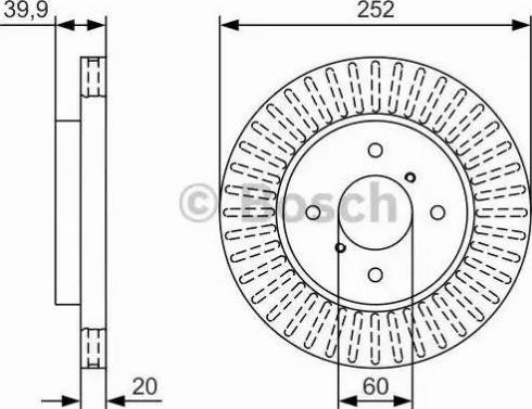 BOSCH 0 986 479 T19 - Brake Disc autospares.lv