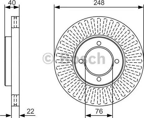 BOSCH 0 986 479 T15 - Brake Disc autospares.lv