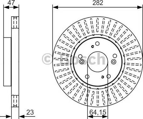 BOSCH 0 986 479 T17 - Brake Disc autospares.lv