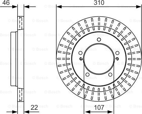 BOSCH 0 986 479 U99 - Brake Disc autospares.lv