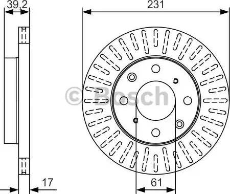 BOSCH 0 986 479 U49 - Brake Disc autospares.lv