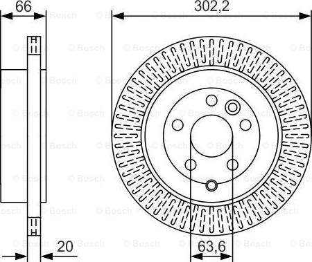 BOSCH 0 986 479 U44 - Brake Disc autospares.lv