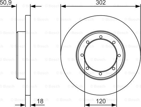 BOSCH 0 986 479 U60 - Brake Disc autospares.lv