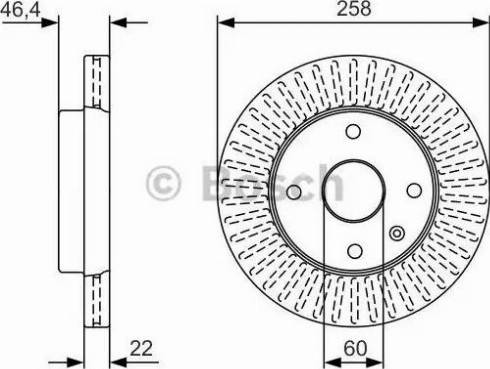 BOSCH 0 986 479 U67 - Brake Disc autospares.lv