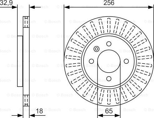 BOSCH 0 986 479 U09 - Brake Disc autospares.lv